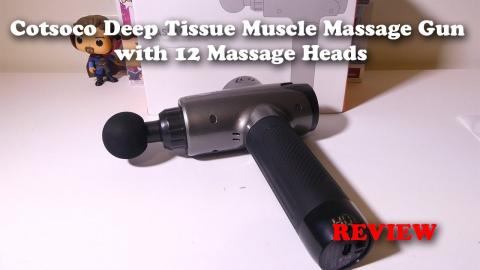 Cotsoco Deep Tissue Muscle Massage Gun with 12 Massage Heads REVIEW