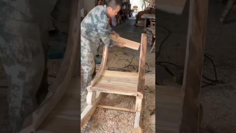 Making Handmade Rocking Chair????????????????#satisfying #diytools #shorts