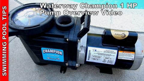 Waterway Champion 56FR 1-HP Single Speed Pump Overview Video