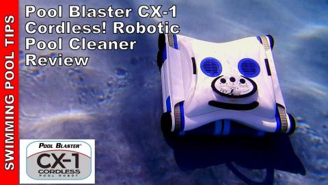 Pool Blaster CX-1 Completely Cordless! Battery Operated Robotic Pool Cleaner - Truly Revolutionary!
