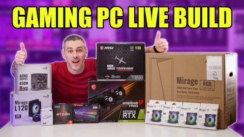 Building An INSANE Gaming PC LIVE!!!