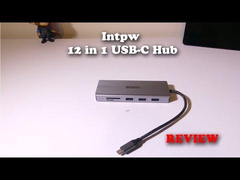 Intpw 12 in 1 USB C Hub REVIEW - Add a ton of ports to your Tablet or Laptop!