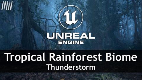 MAWI Tropical Rainforest | Unreal Engine 5.2 | Thunderstorm #unrealengine #UE5 #gamedev