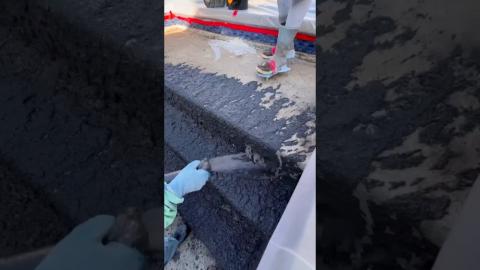 Satisfying Concrete Pour ????????????????#satisfying #diy #shorts