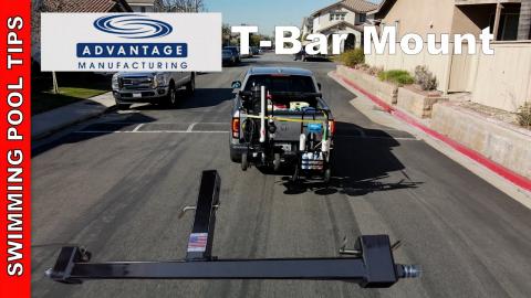 T-Bar Mount by Advantage Manufacturing - Attach Two Service  Carts at the Same Time to Your Truck!