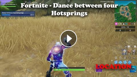 Fortnite Dance Between Four Hotsprings Location - 