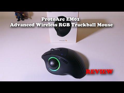 ProtoArc EM01 Advanced Wireless RGB Trackball Mouse REVIEW