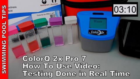 ColorQ 2x Pro 7 How To Use: Doing the Water Test Factors in Real Time
