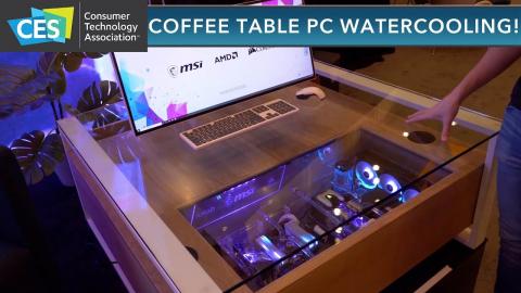 CES 2020: The Coffee Table Watercooled PC and more !