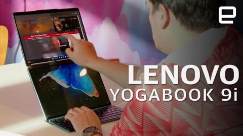 Lenovo Yogabook 9i hands-on at CES 2023