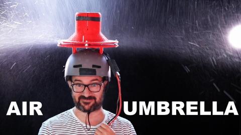 I MADE A HAT TO KEEP ME DRY