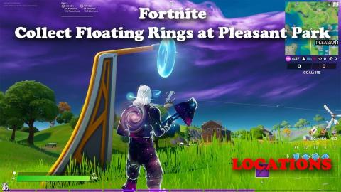 Collect Floating Rings at Pleasant Park - Fortnite Week 4 Challenge LOCATIONS