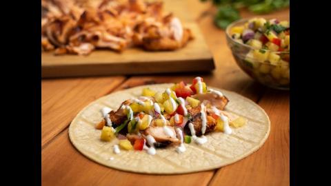 Grilled Salmon Tacos with Pineapple Salsa Recipe | Char-Broil®