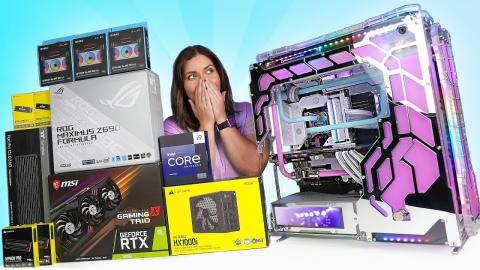 Building my Wife her DREAM $8,000 PC!