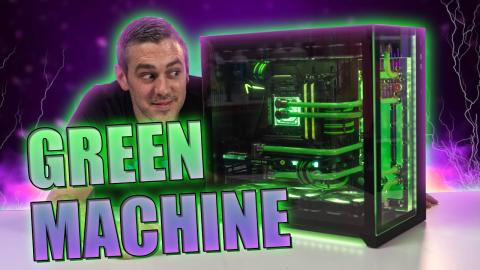 The BIG Green NVIDIA Machine Gaming PC Build!