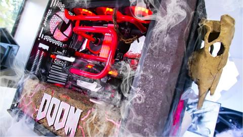 ULTIMATE Doom Eternal Custom Water Cooled Gaming PC Build - Time Lapse