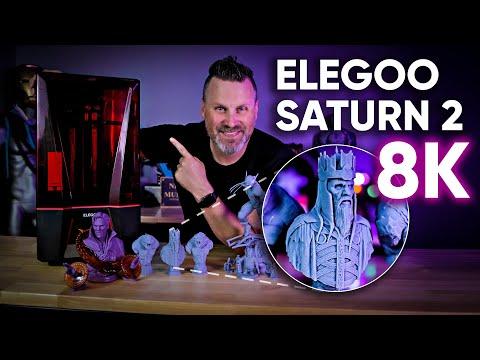 Elegoo Saturn 2 4K Resin 3D Printer - CRAZY DETAILS!