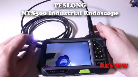 TESLONG NTS500 Dual Lens Industrial Endoscope REVIEW