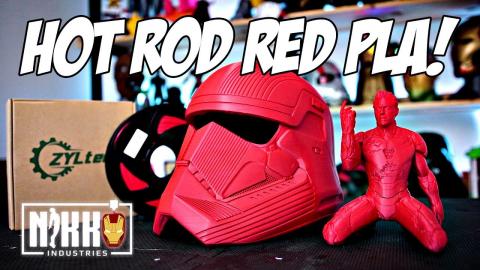 3D Printed Sith Trooper Helmet! - NEW Nikko Industries Hot Rod Red SILK PLA