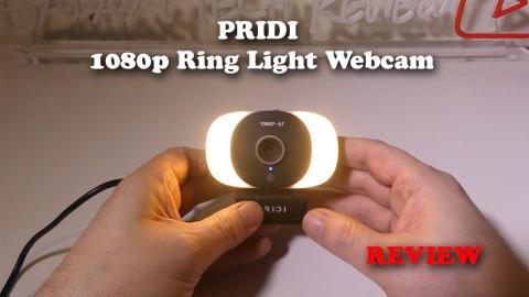 PRIDI OvalLight 1080p Ring Light Webcam REVIEW