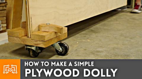 How to Make Simple Plywood Dolly // Woodworking