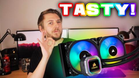 Corsair H100i Platinum RGB CPU cooler - we LOVE it!