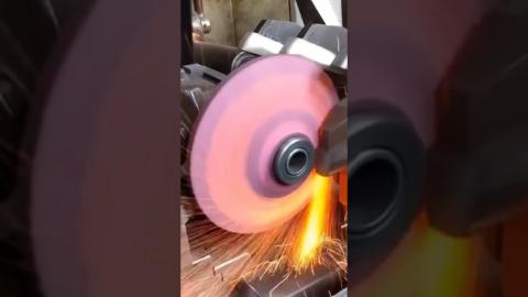 Satisfying Sharpening With Grinding Wheel????????????????#satisfying #diy #shorts