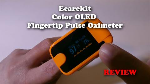 Ecarekit Color OLED Fingertip Pulse Oximeter REVIEW
