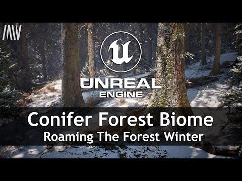 MAWI Conifer Forest | Unreal Engine 5 | Roaming The Forest Winter #unrealengine #UE5 #gamedev