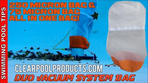 Vacuum System Duo Bag is a 250 Micron Bag with a 75 Micron Insert  - Vacuum Fast and Trap Fine Dirt!