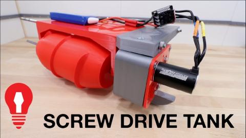 SCREW DRIVE RC TANK #1 - POWER TRAIN TESTING