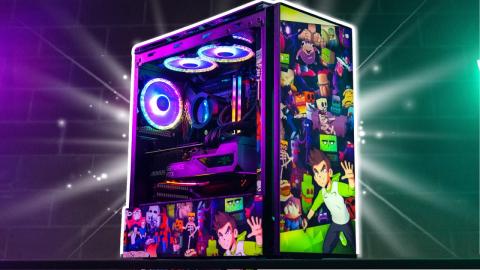 We built the ULTIMATE Meme Custom Gaming PC for Sam Green