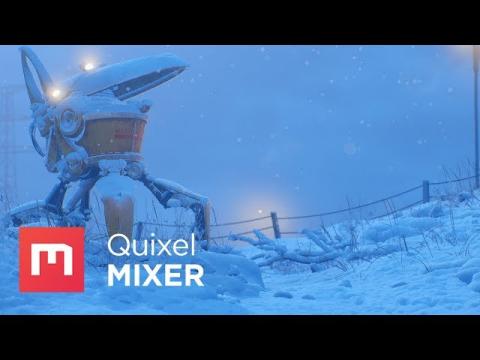 Quixel Mixer - A Cold Stop (Stålenhag Fan-Art)