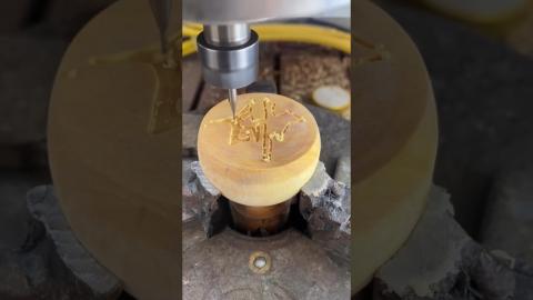 This CNC can Carve With High Precision????????????????#satisfying #shortvideo #shorts