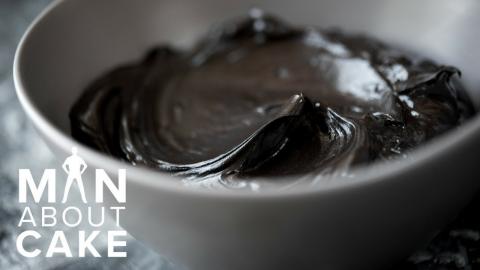 How to make ALL-NATURAL black buttercream | Man About Cake Gothic Cake Tutorial