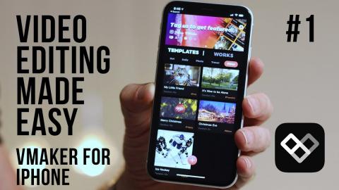 Making Videos on your iPhone has never been easier - Selecting and Editing Templates in VMaker