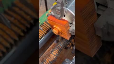 Satisfying Lathe Action???????????????? #satisfying #tools #shorts