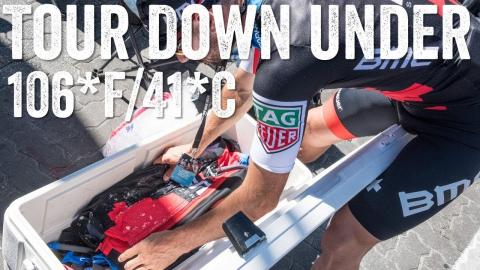 Tour Down Under 2018: Cooling vest tech for 106*F/41*C race day!