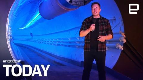 Elon Musk's LA tunnel turns Teslas into an underground train | Engadget Today