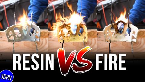 3D Printing Resin and Fire // Can Resin Hold Up?