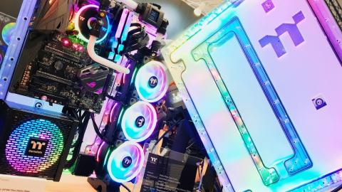AMAZING Custom Water Cooled All in One Core P3 PC Build Concept - Computex 2019