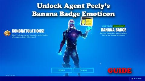 How to Unlock the SECRET Agent Peely Banana Badge Emoticon - Fortnite
