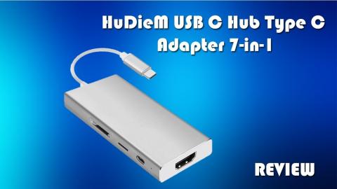 HuDieM USB C Hub 7-in-1 Review. Type-C Hub For MacBook Series/ Chromebook Pixel