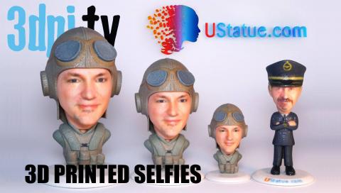 3D Printed Selfies with Just One Photo