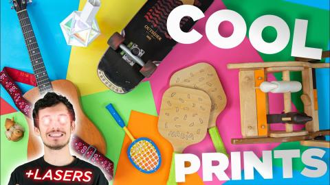 "Cool Prints" w/ Gweike Cloud Pro 50W Laser Cutter