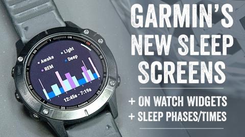 Quick Tips: Garmin's New On-Watch Sleep Tracking Widgets