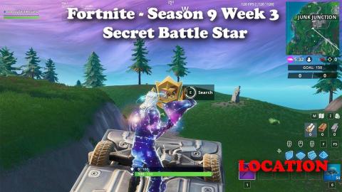 Fortnite - Season 9 - Week 3 - Secret Battle Star LOCATION