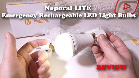 Neporal LITE Emergency Rechargeable LED Light Bulbs REVIEW