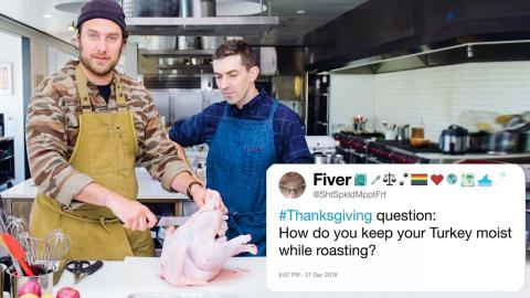 Bon Appétit's Brad & Chris Answer Thanksgiving Questions From Twitter | Tech Support | WIRED