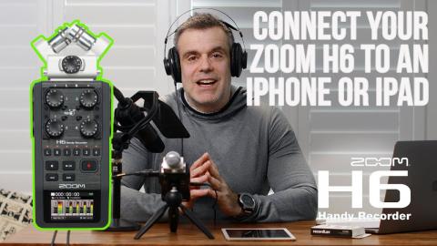 Can you connect a zoom H6 Audio Recorder to your iPhone or iPad ? Yes you Can!